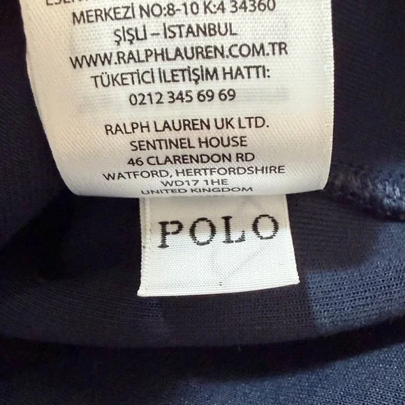 Polo Ralph Lauren men’s Medium Navy Iconic Double Knit Fleece Tech Bomber Jacket - Picture 11 of 11